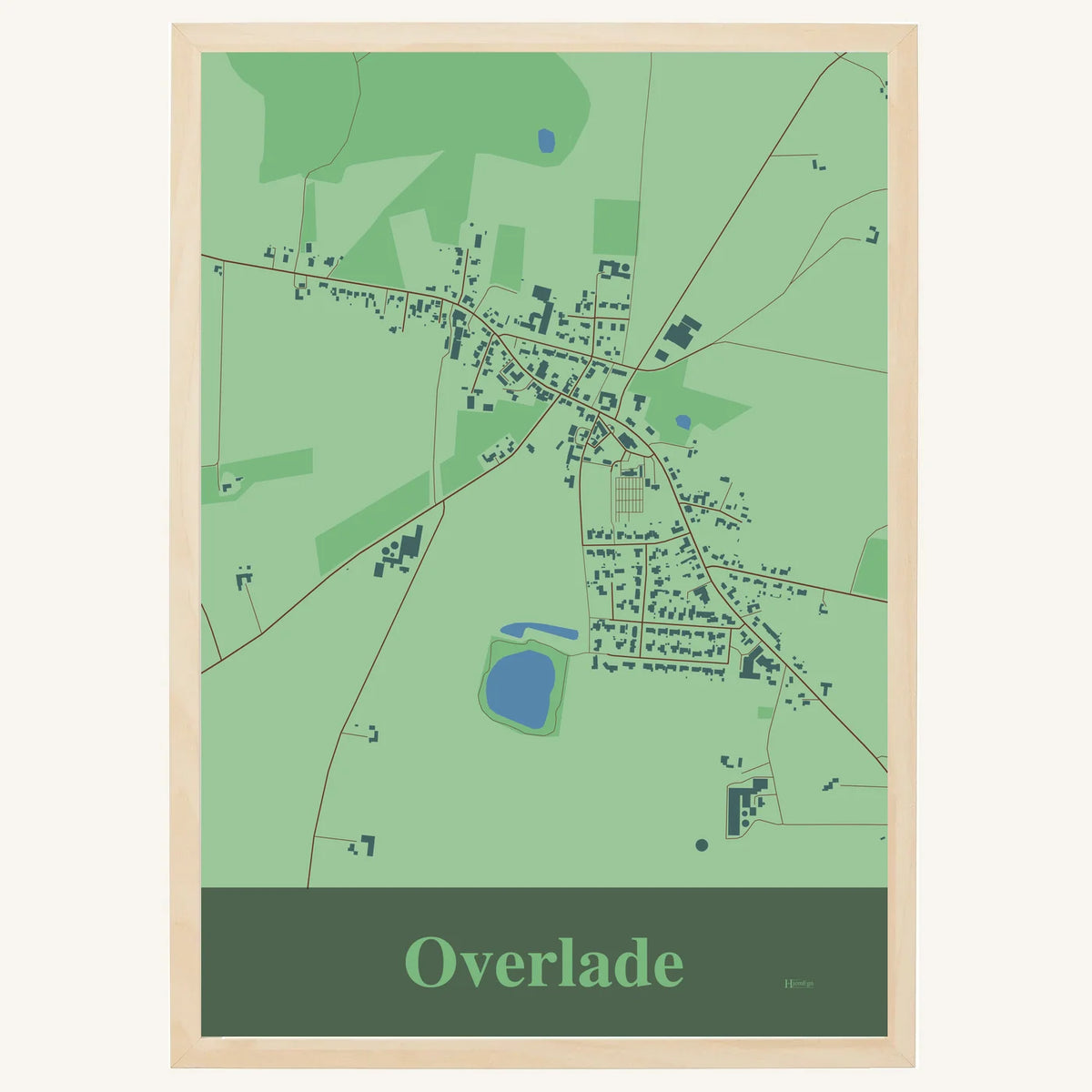 Overlade plakat – Firkantet 2026 – Lys pastel grøn