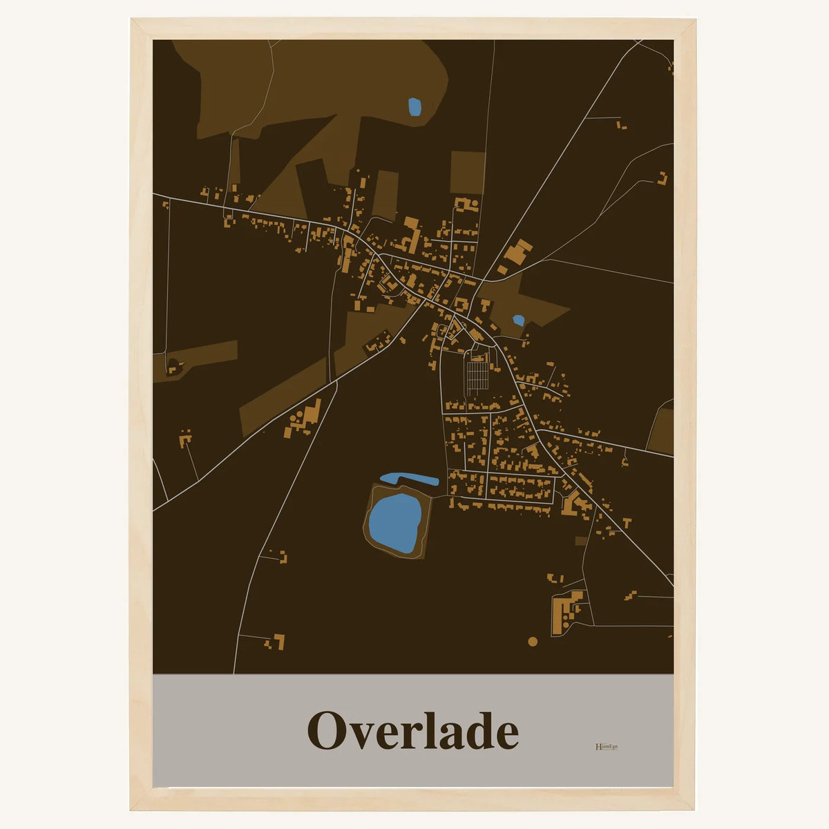 Overlade plakat – Firkantet 2026 – Mørk brun