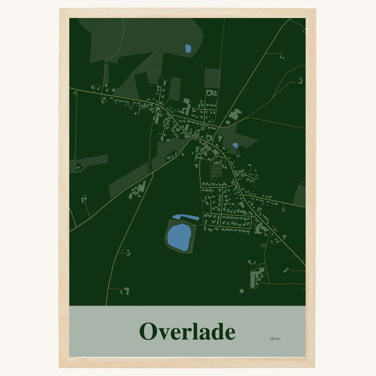 Overlade plakat – Firkantet 2026 – Mørk grøn