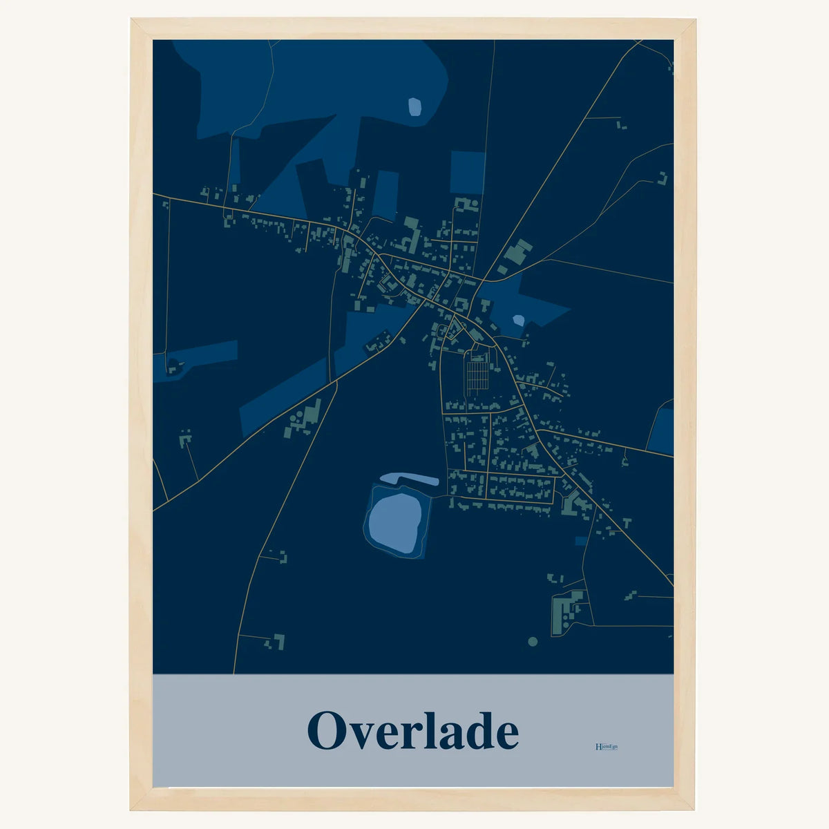 Overlade plakat – Firkantet 2026 – Mørk blå