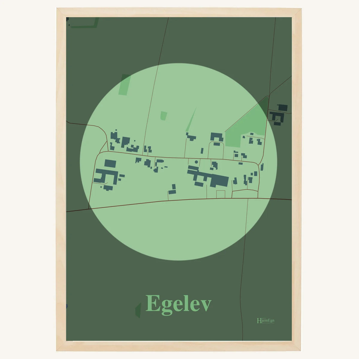 Egelev plakat – Centrum 2026 – Lys pastel grøn