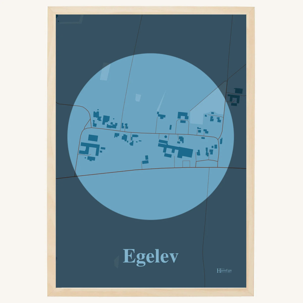 Egelev plakat – Centrum 2026 – Lys pastel blå