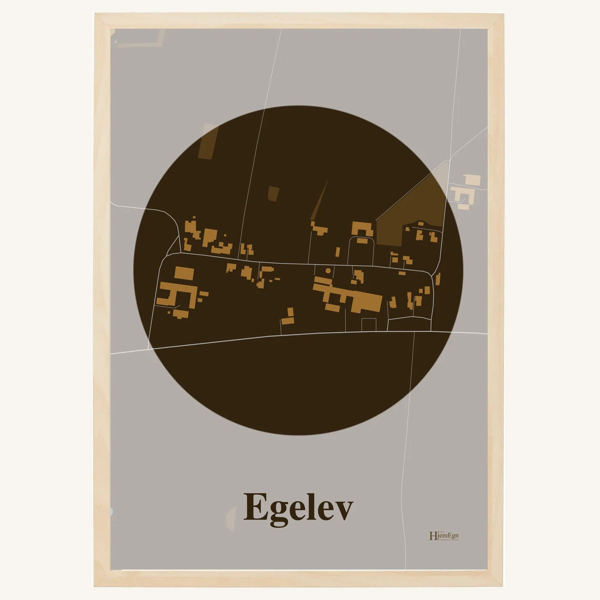 Egelev plakat – Centrum 2026 – Mørk brun