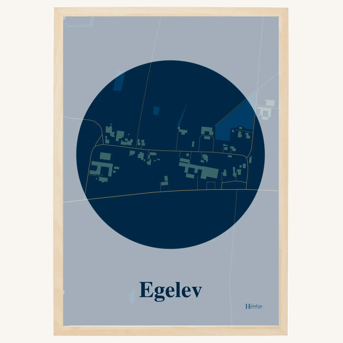 Egelev plakat – Centrum 2026 – Mørk blå
