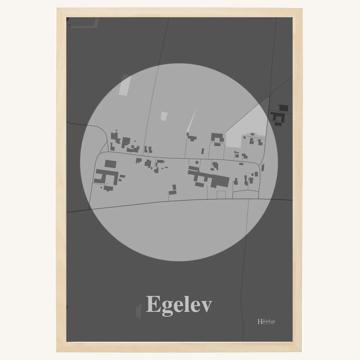 Egelev plakat – Centrum 2026 – Lys pastel grå