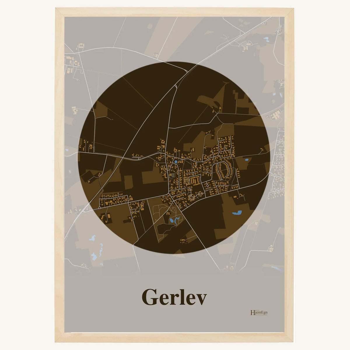Gerlev plakat – Centrum 2026 – Mørk brun