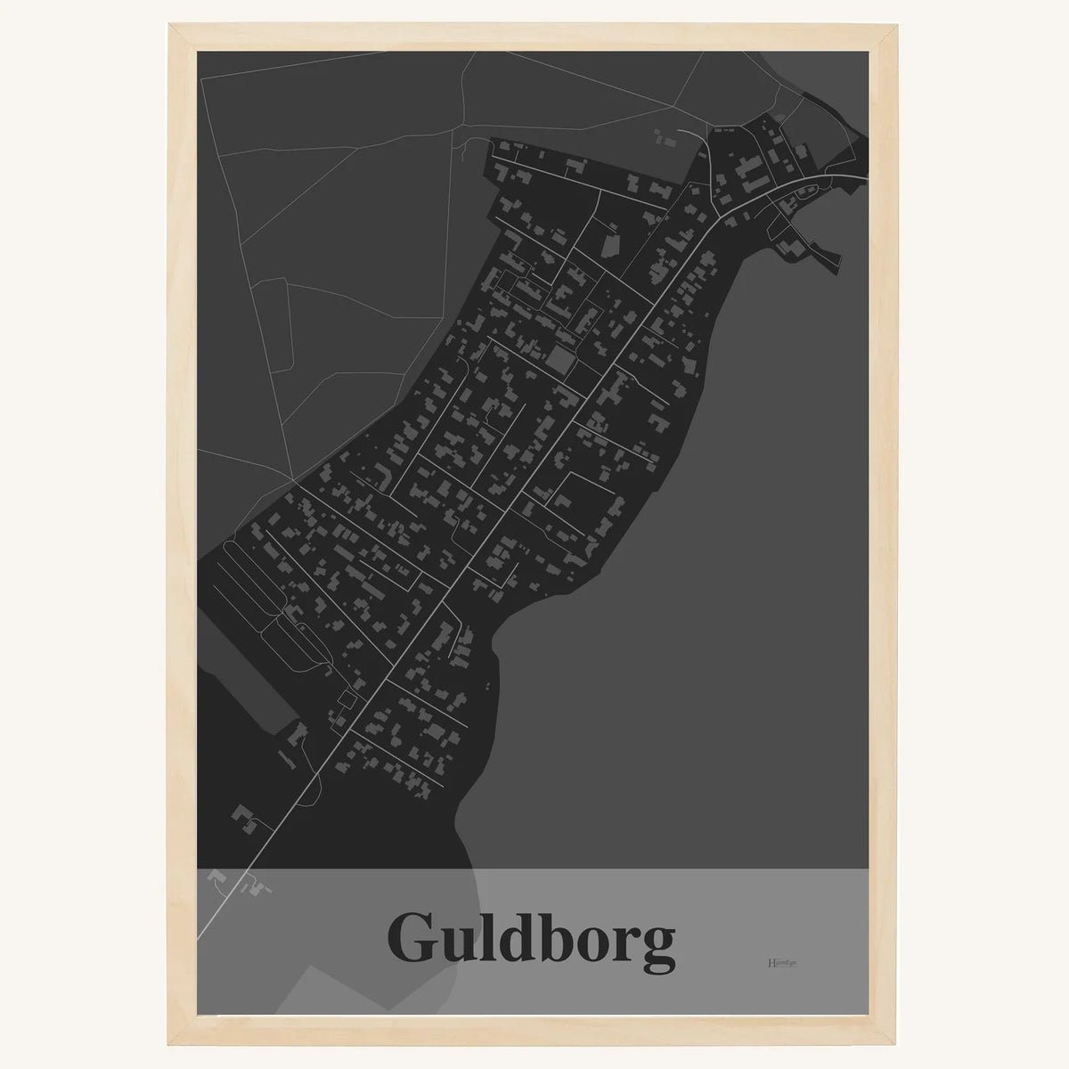 Guldborg plakat – Firkantet 2026 – Mørk grå