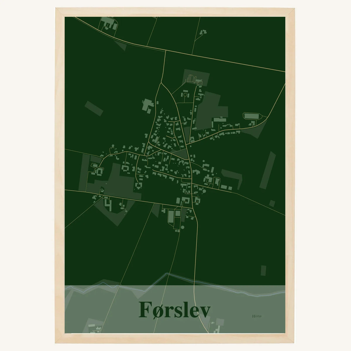 Førslev plakat – Firkantet 2026 – Mørk grøn