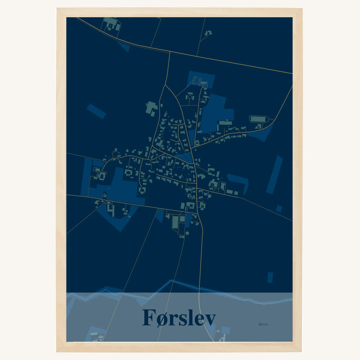 Førslev plakat – Firkantet 2026 – Mørk blå