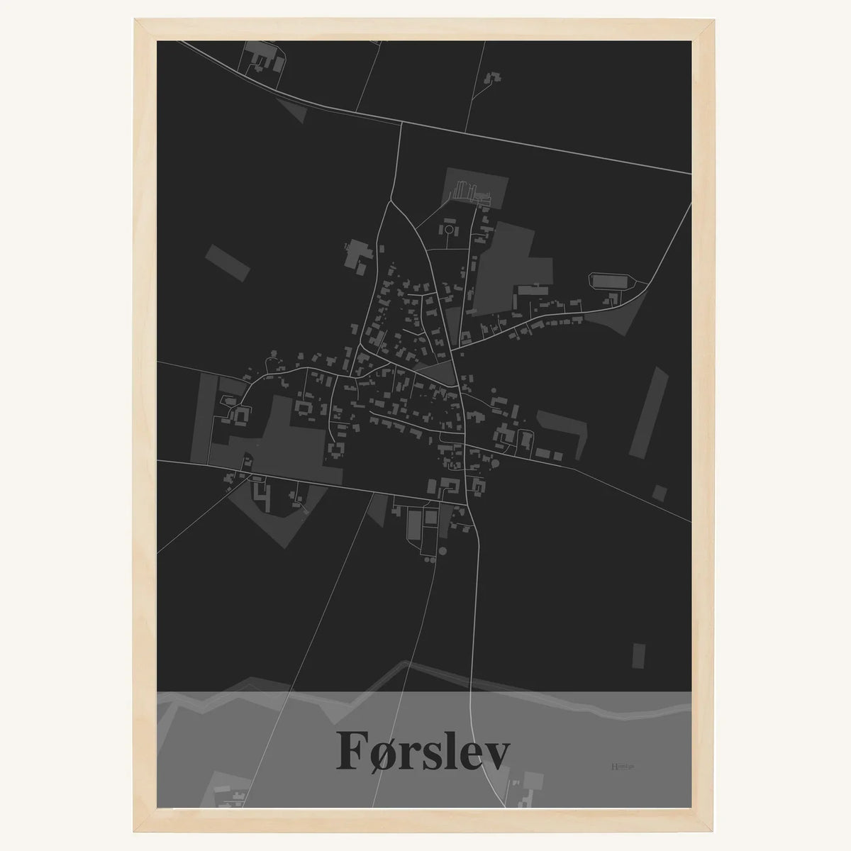 Førslev plakat – Firkantet 2026 – Mørk grå