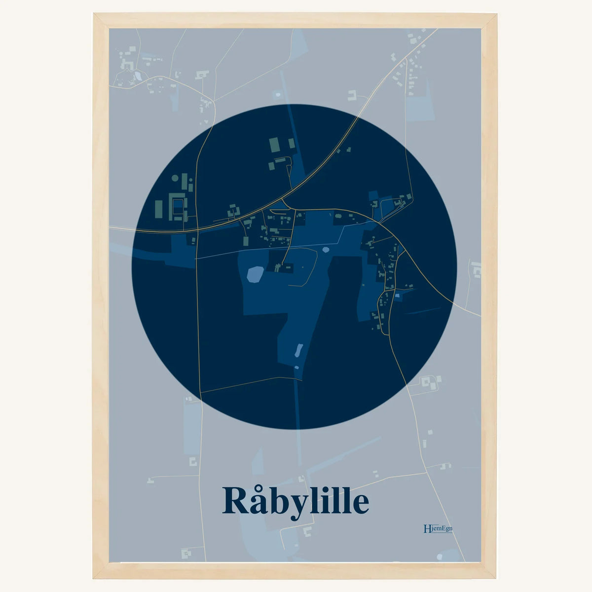 Råbylille plakat – Centrum 2026 – Mørk blå