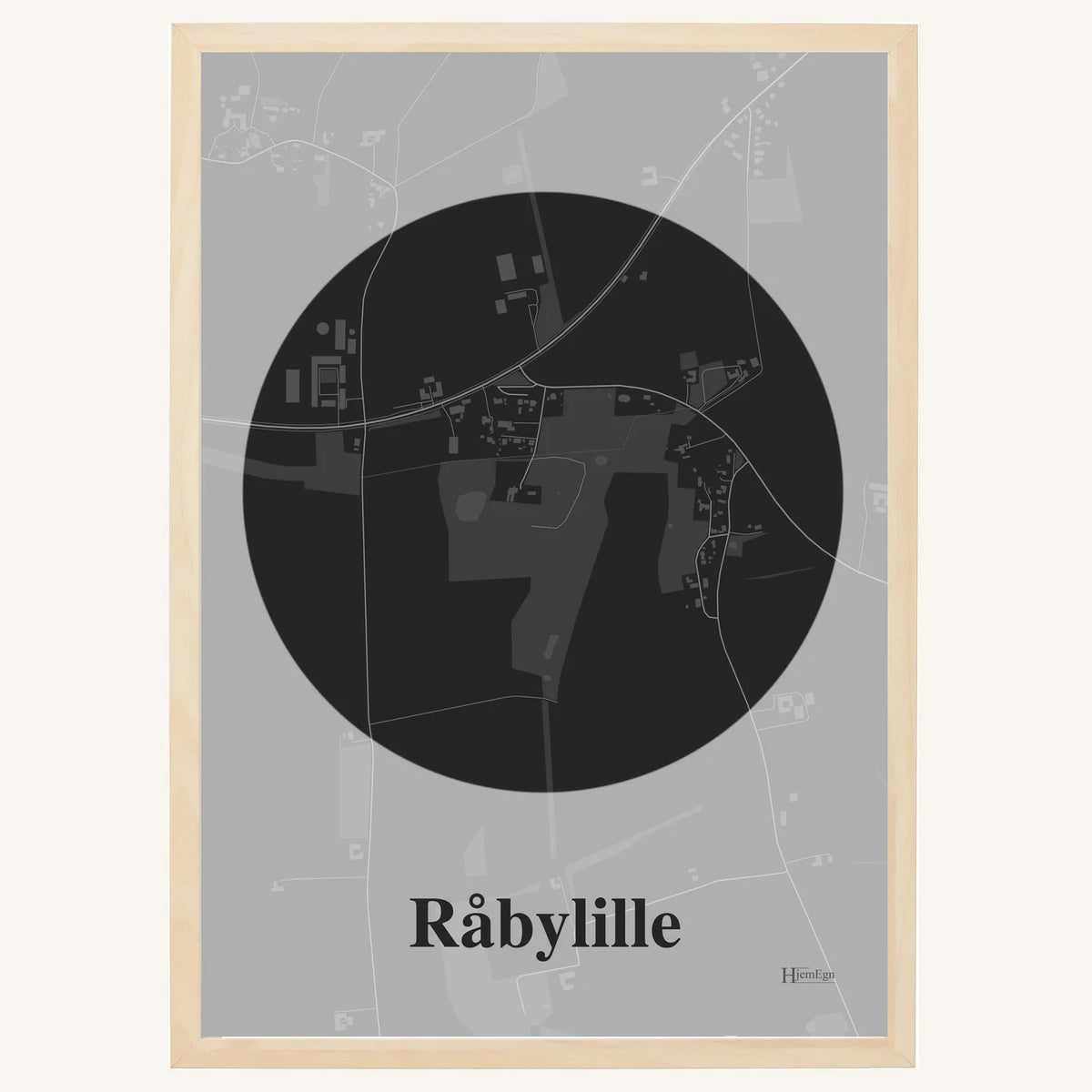 Råbylille plakat – Centrum 2026 – Mørk grå