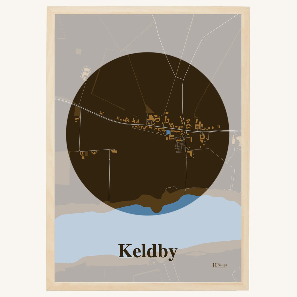 Keldby plakat – Centrum 2026 – Mørk brun