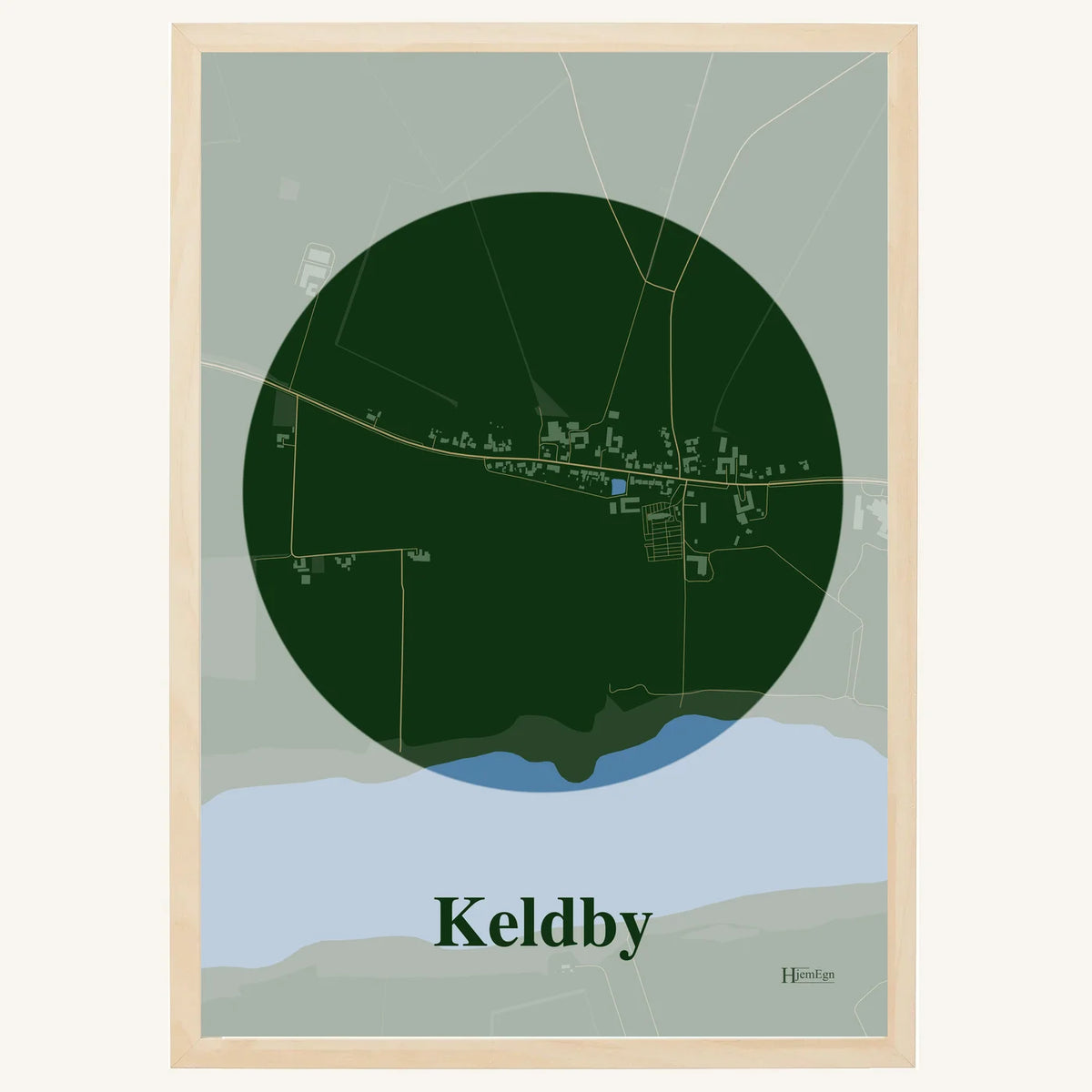 Keldby plakat – Centrum 2026 – Mørk grøn