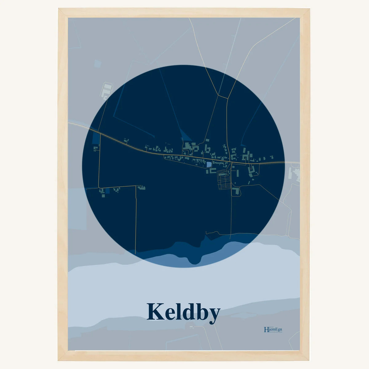 Keldby plakat – Centrum 2026 – Mørk blå