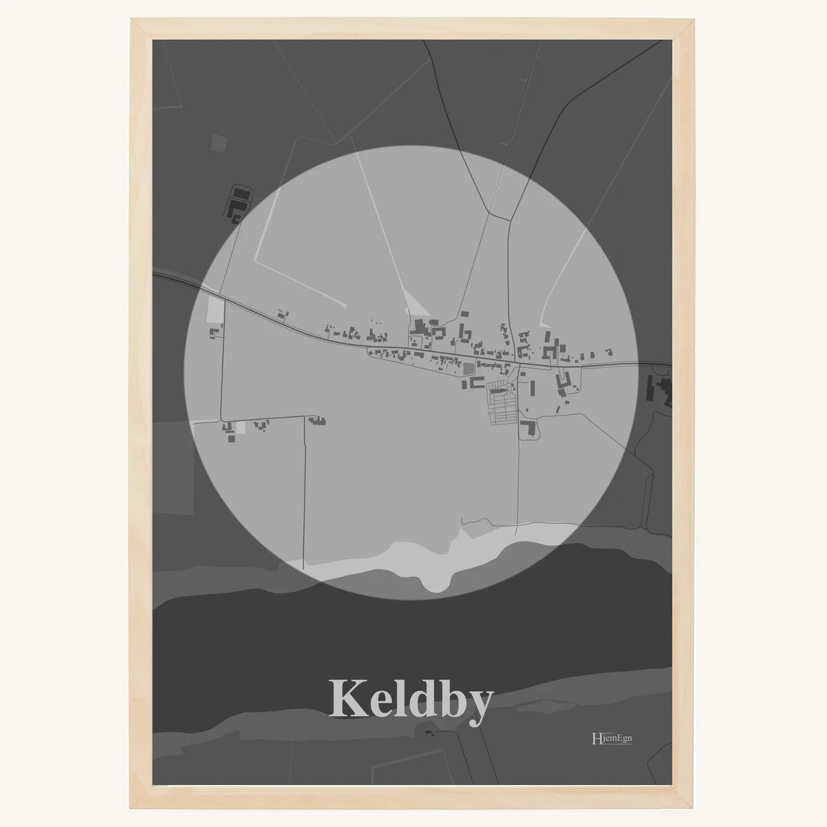 Keldby plakat – Centrum 2026 – Lys pastel grå