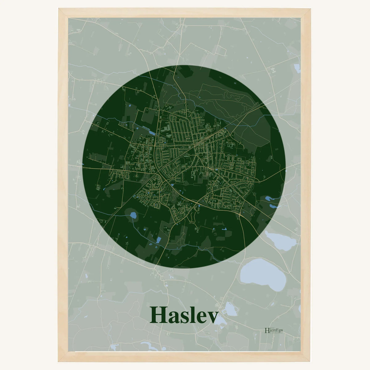 Haslev plakat – Centrum 2026 – Mørk grøn