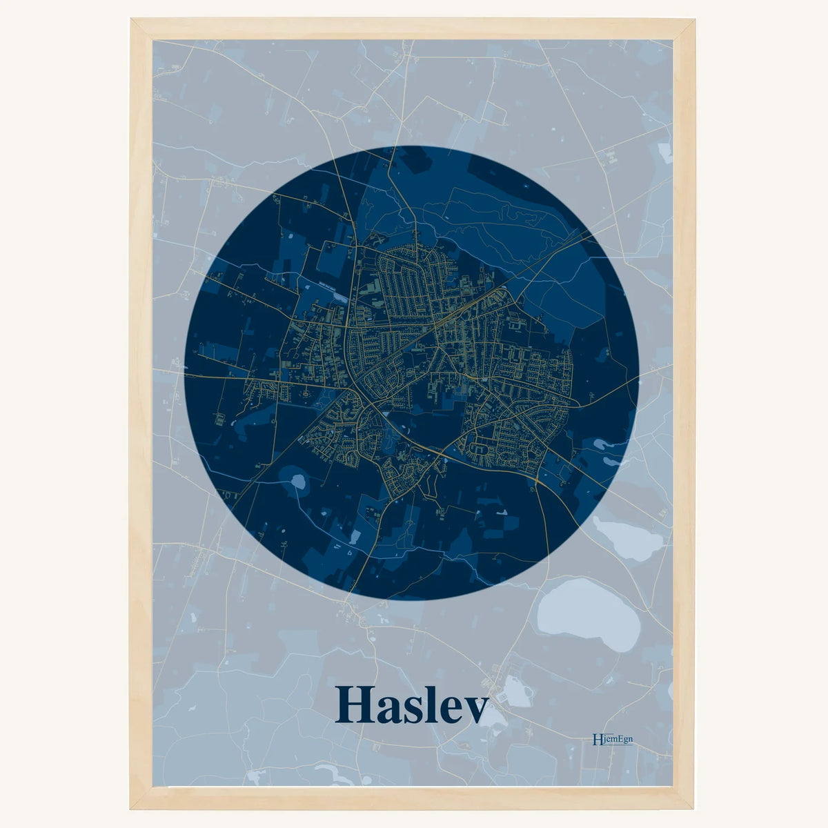 Haslev plakat – Centrum 2026 – Mørk blå