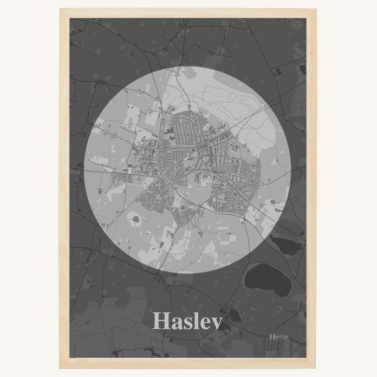 Haslev plakat – Centrum 2026 – Lys pastel grå