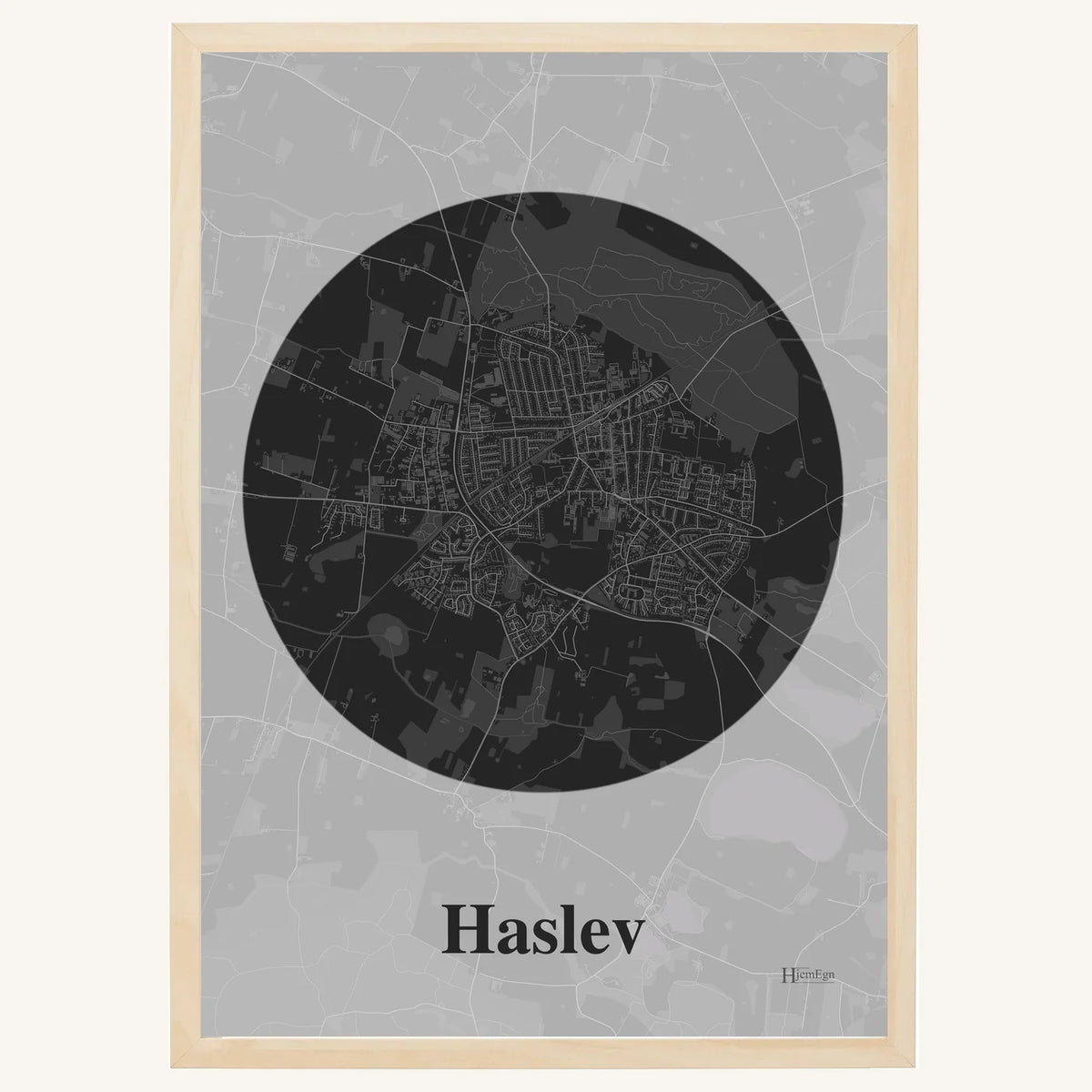 Haslev plakat – Centrum 2026 – Mørk grå