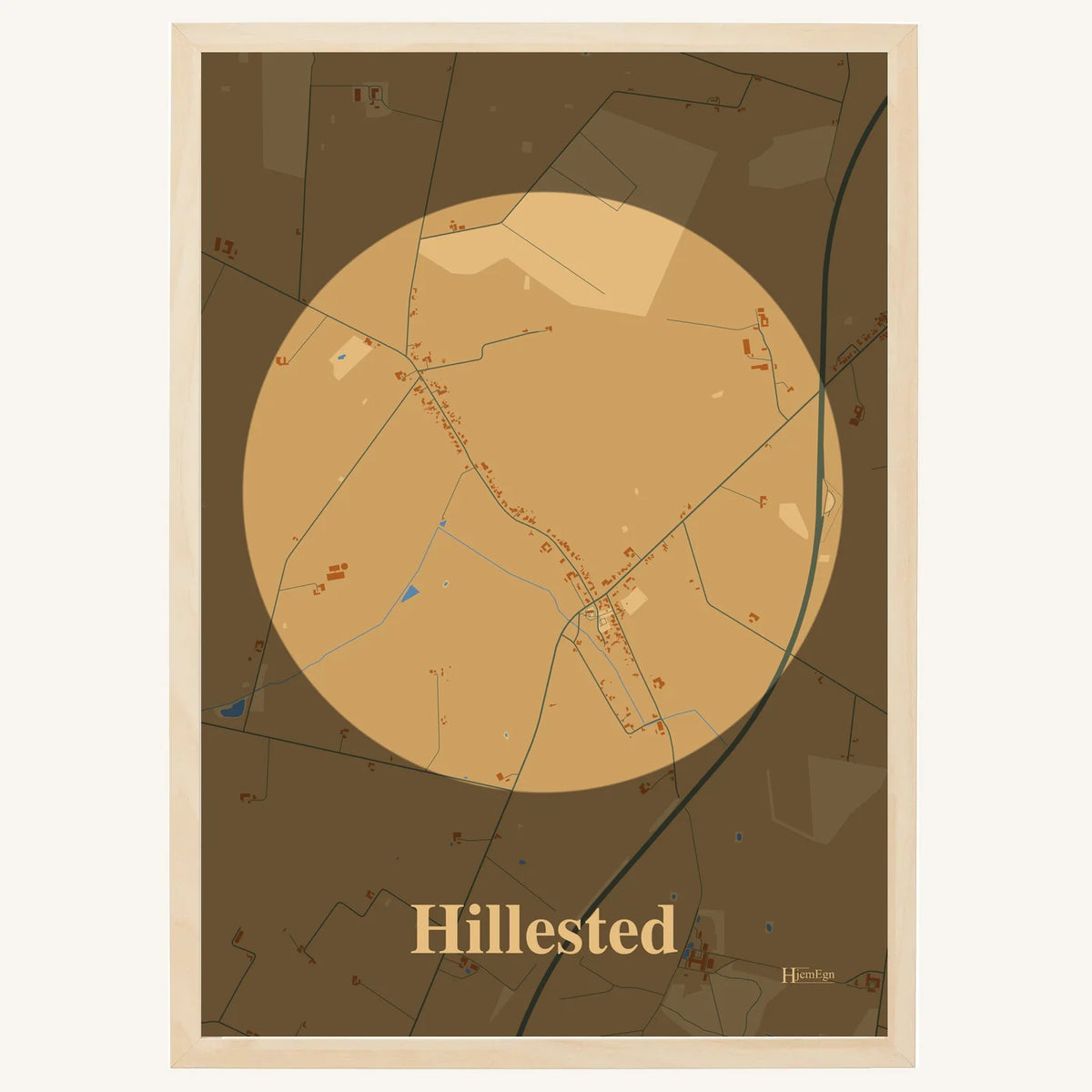 Hillested plakat – Centrum 2026 – Lys pastel brun