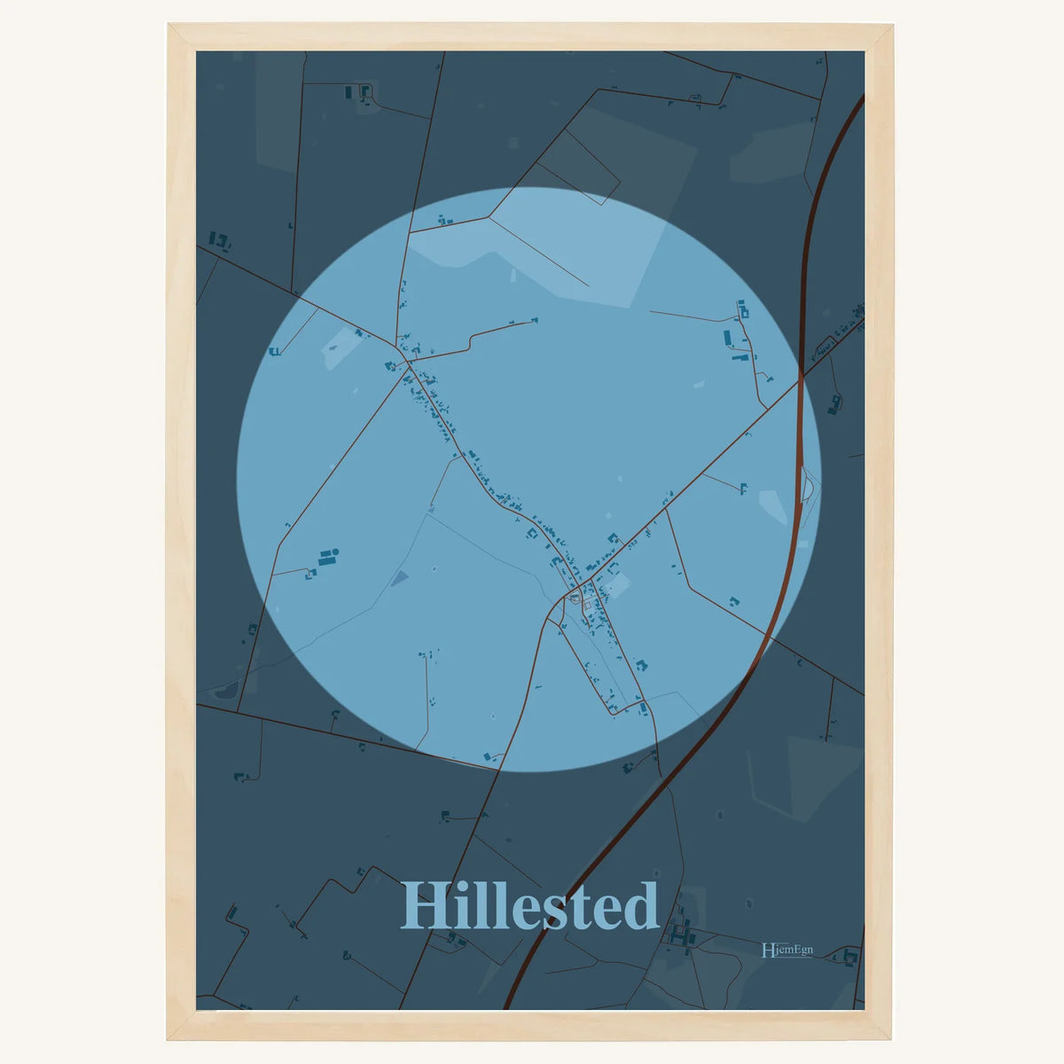 Hillested plakat – Centrum 2026 – Lys pastel blå
