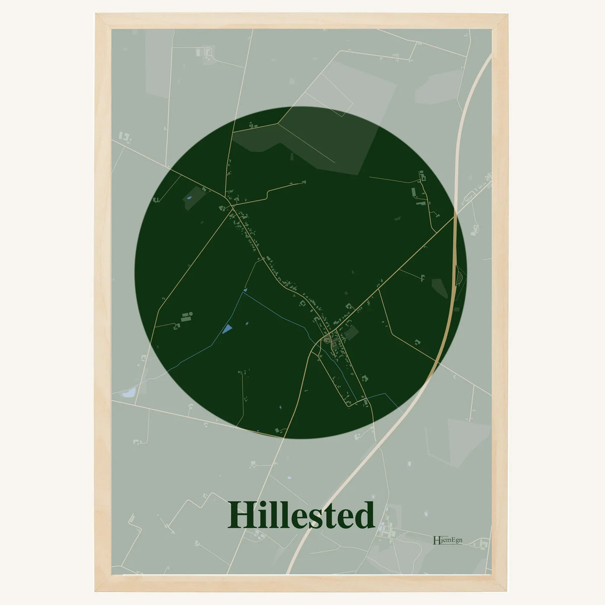 Hillested plakat – Centrum 2026 – Mørk grøn