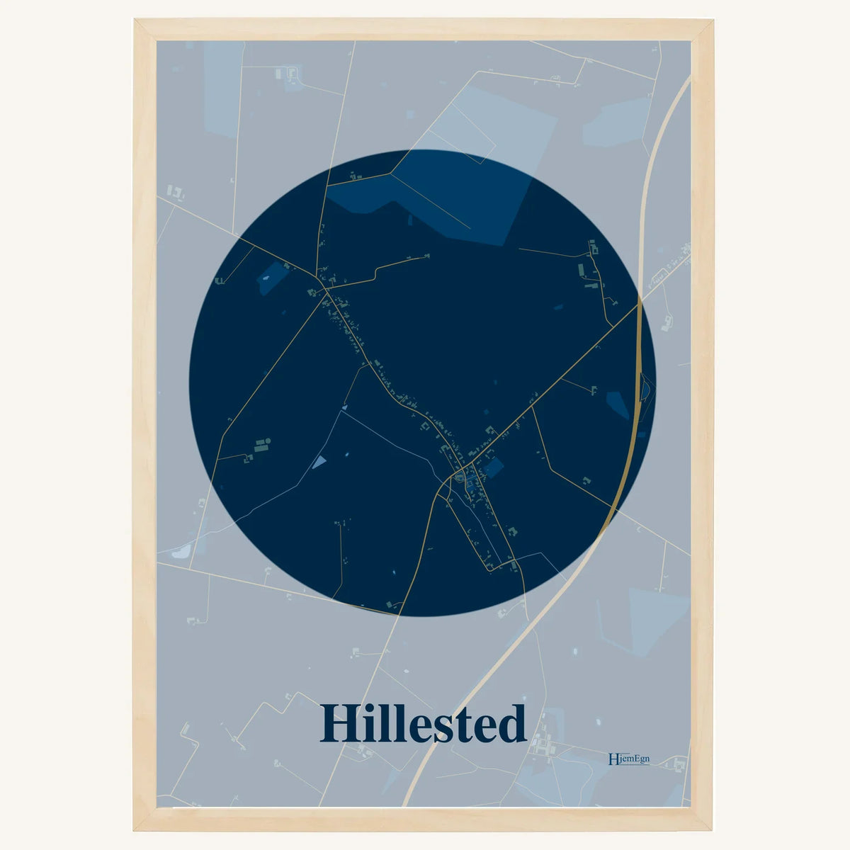 Hillested plakat – Centrum 2026 – Mørk blå
