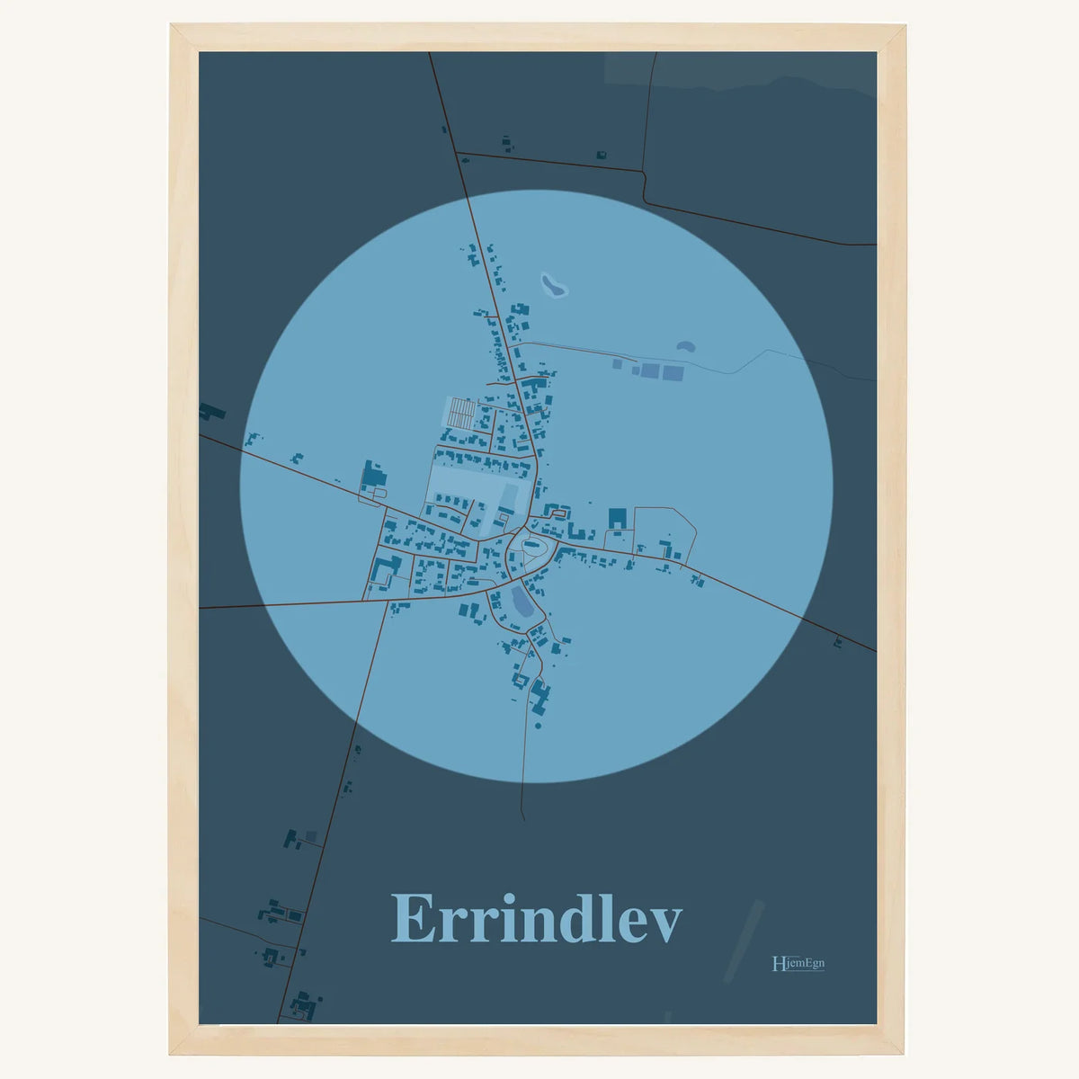 Errindlev plakat – Centrum 2026 – Lys pastel blå