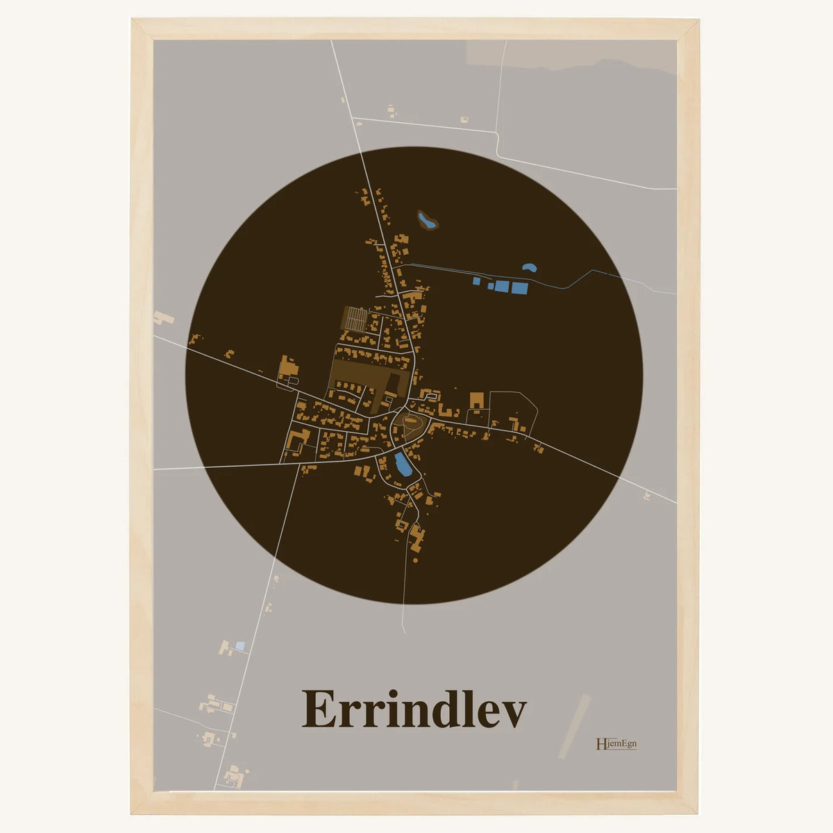 Errindlev plakat – Centrum 2026 – Mørk brun
