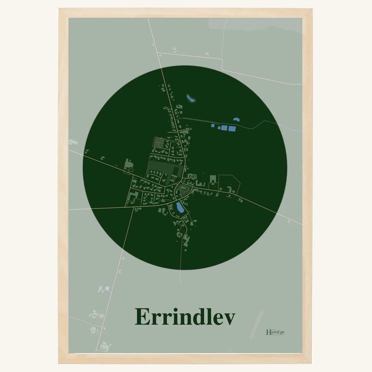 Errindlev plakat – Centrum 2026 – Mørk grøn