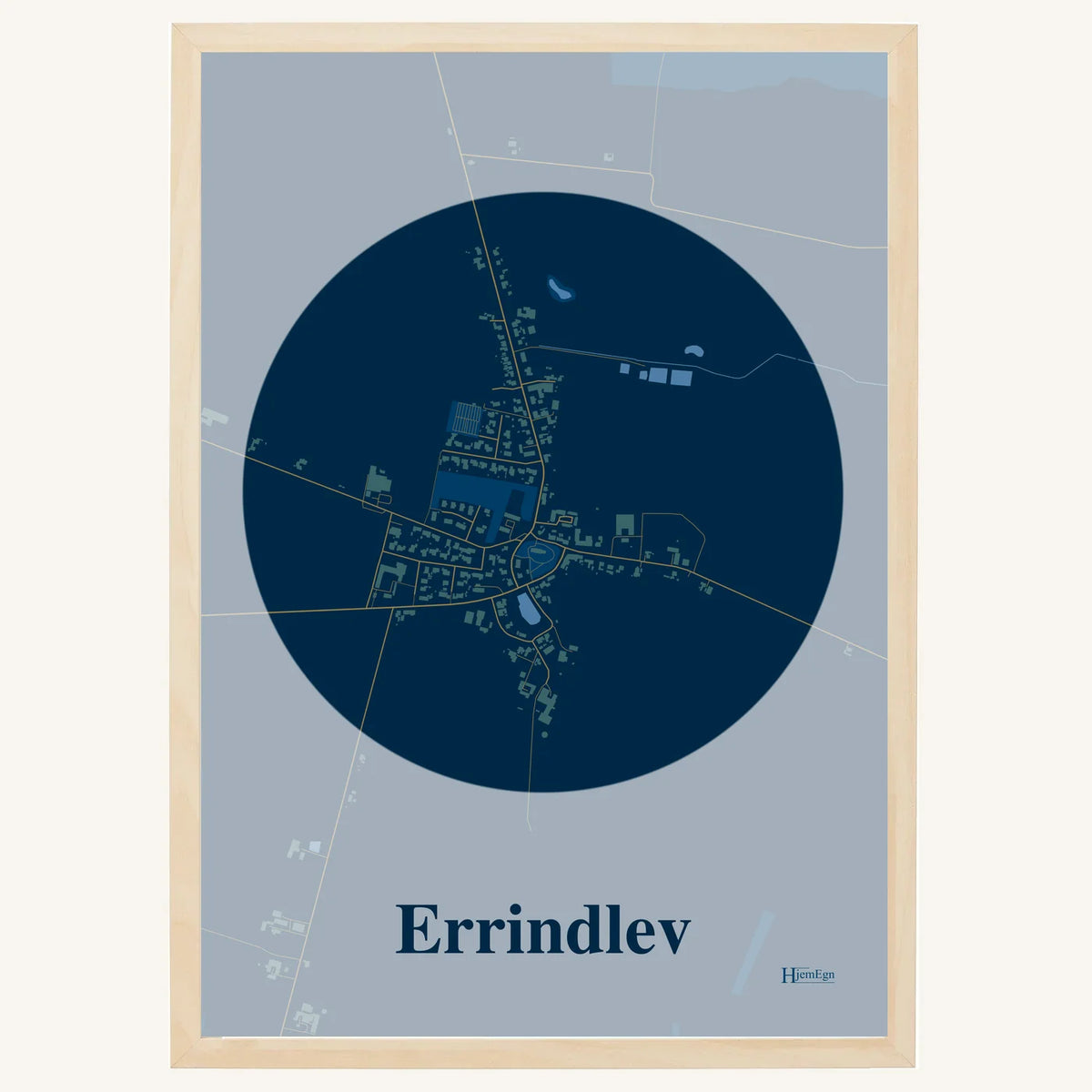 Errindlev plakat – Centrum 2026 – Mørk blå