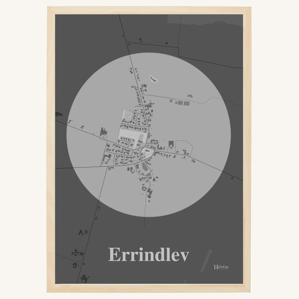 Errindlev plakat – Centrum 2026 – Lys pastel grå