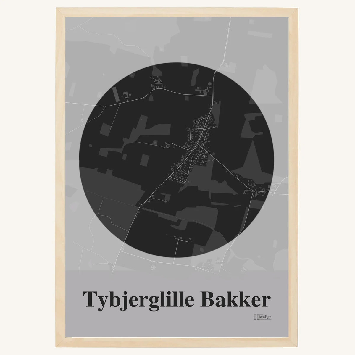 Tybjerglille Bakker plakat – Centrum 2026 – Mørk grå