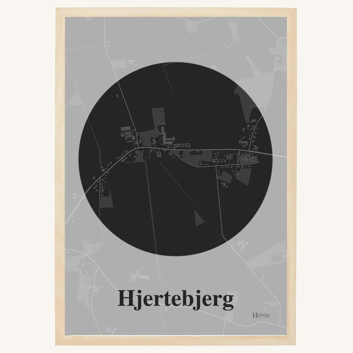 Hjertebjerg plakat – Centrum 2026 – Mørk grå