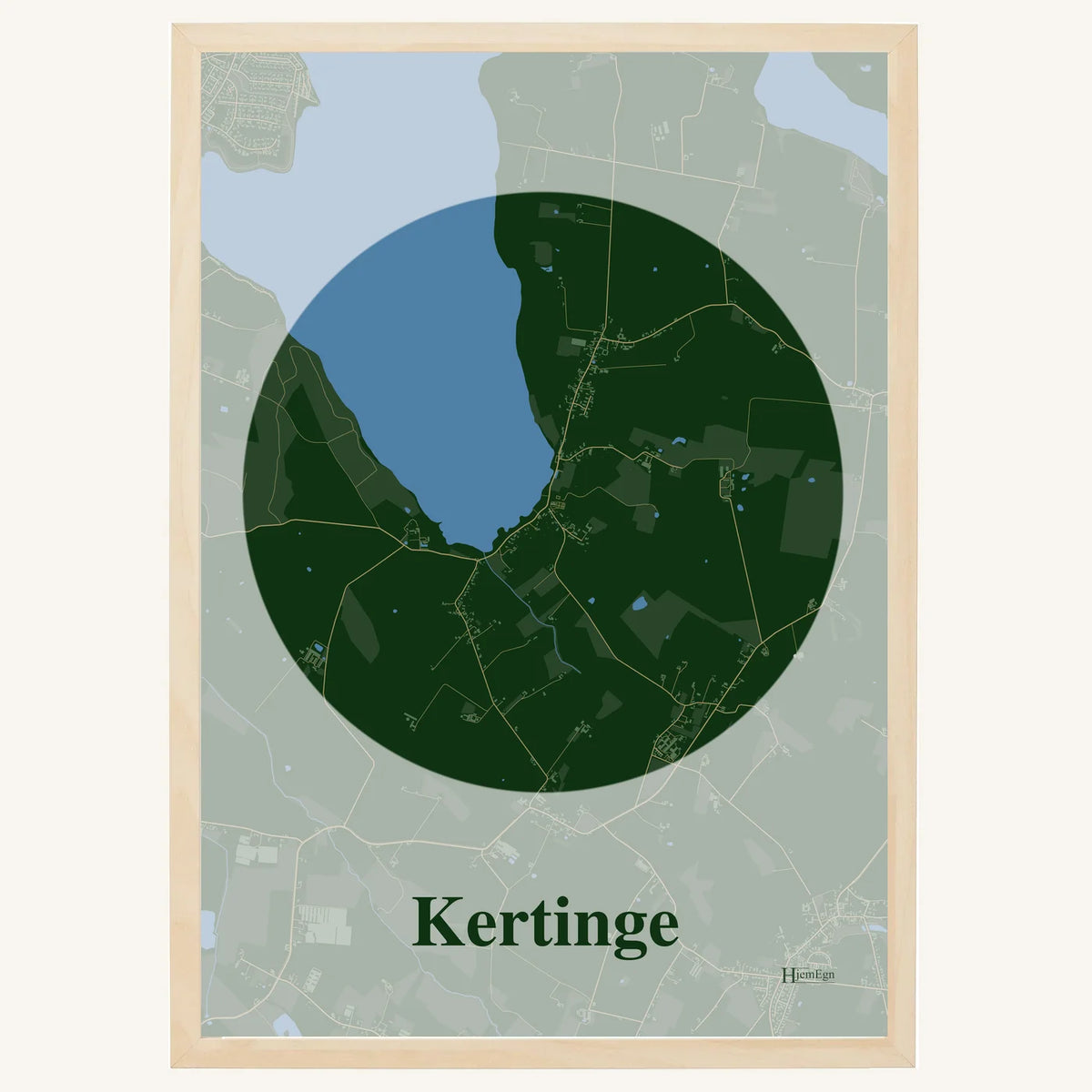 Kertinge plakat – Centrum 2026 – Mørk grøn