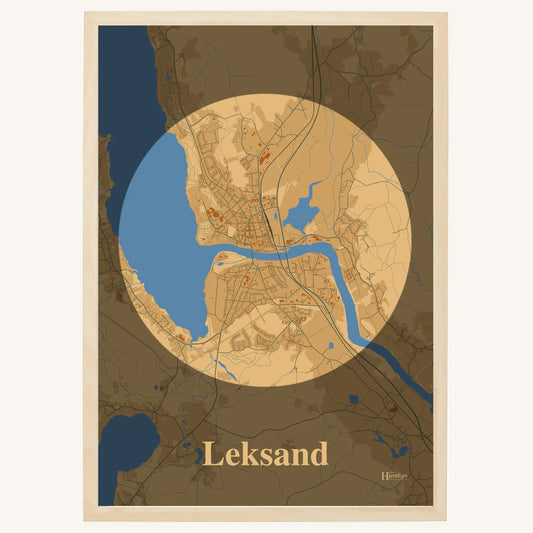 Leksand poster – Centrum 2026 – Ljusbrun