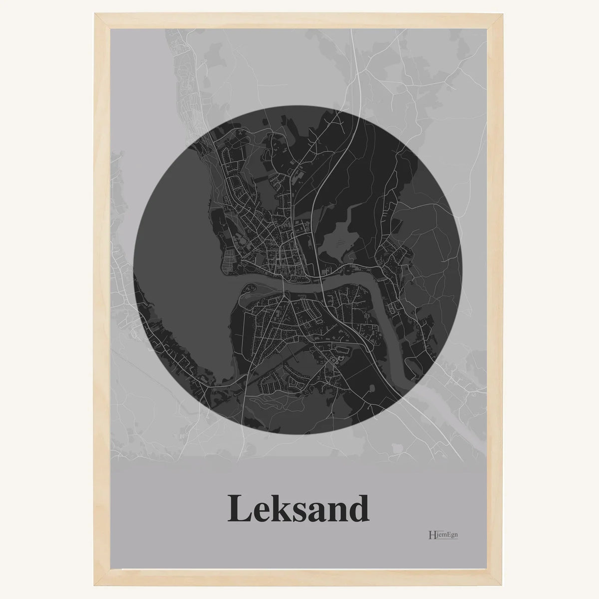 Leksand poster – Centrum 2026 – Mörkgrå