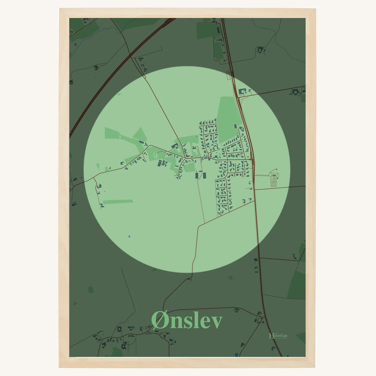 Ønslev plakat – Centrum 2026 – Lys pastel grøn