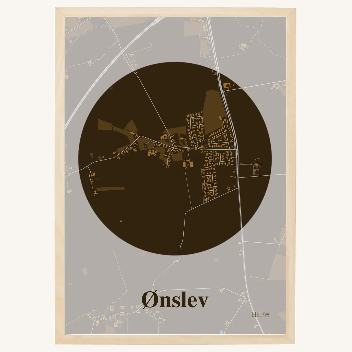 Ønslev plakat – Centrum 2026 – Mørk brun
