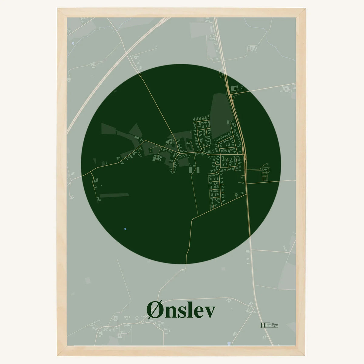 Ønslev plakat – Centrum 2026 – Mørk grøn