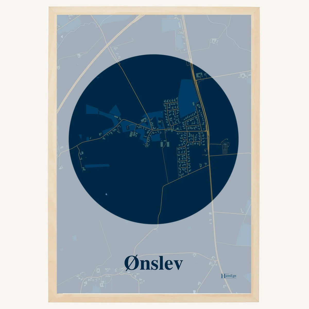 Ønslev plakat – Centrum 2026 – Mørk blå
