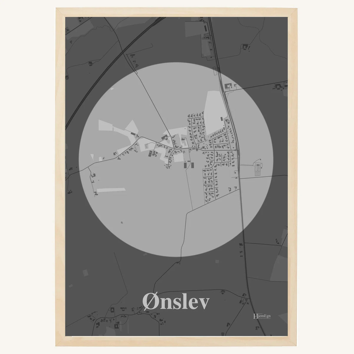 Ønslev plakat – Centrum 2026 – Lys pastel grå