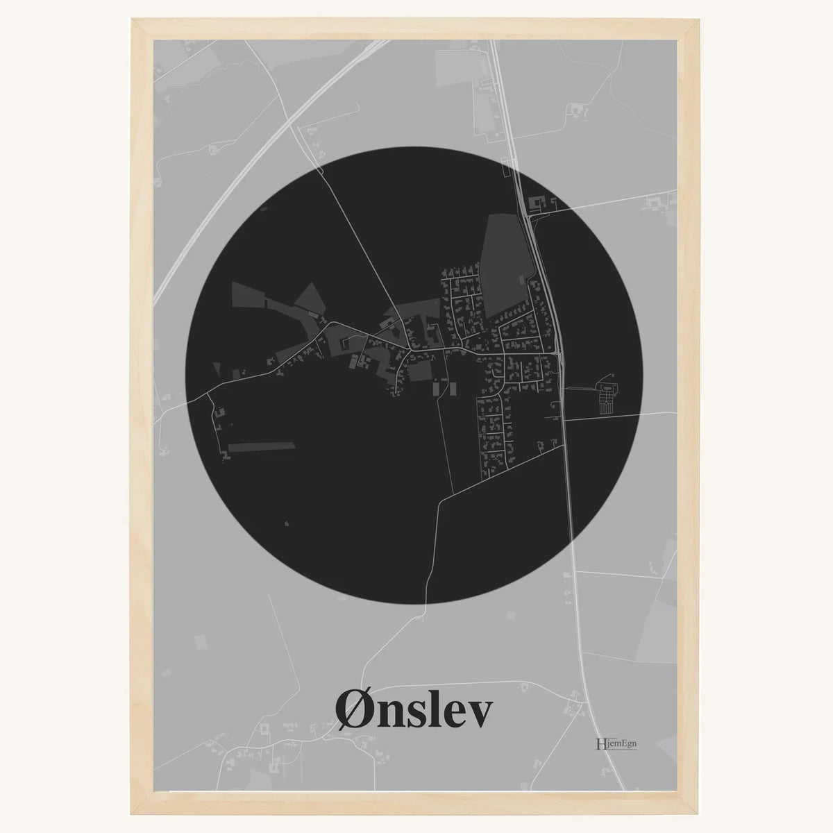 Ønslev plakat – Centrum 2026 – Mørk grå