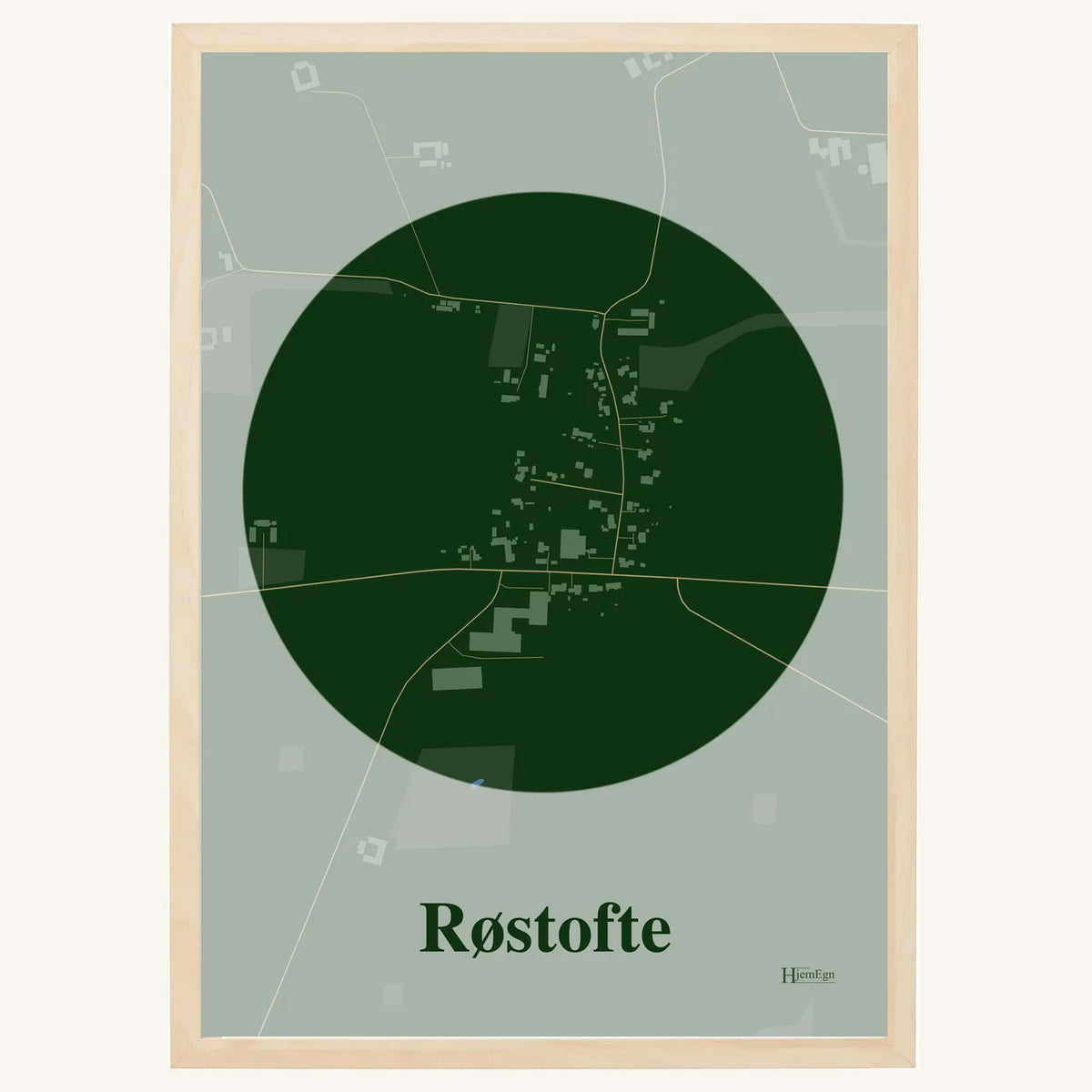 Røstofte plakat – Centrum 2026 – Mørk grøn