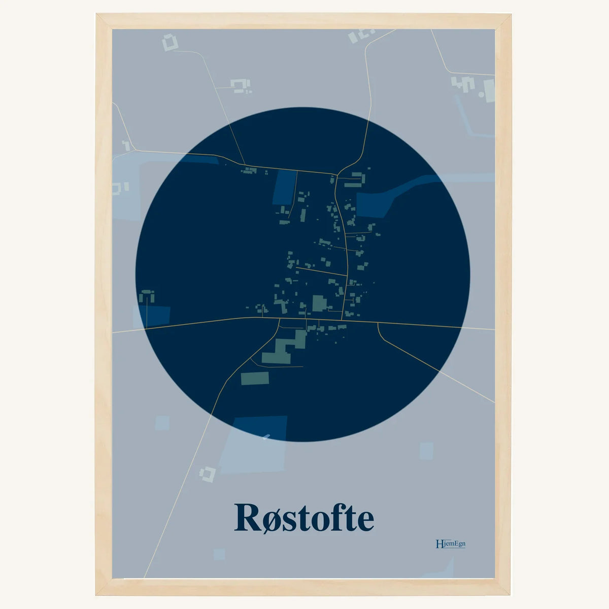 Røstofte plakat – Centrum 2026 – Mørk blå