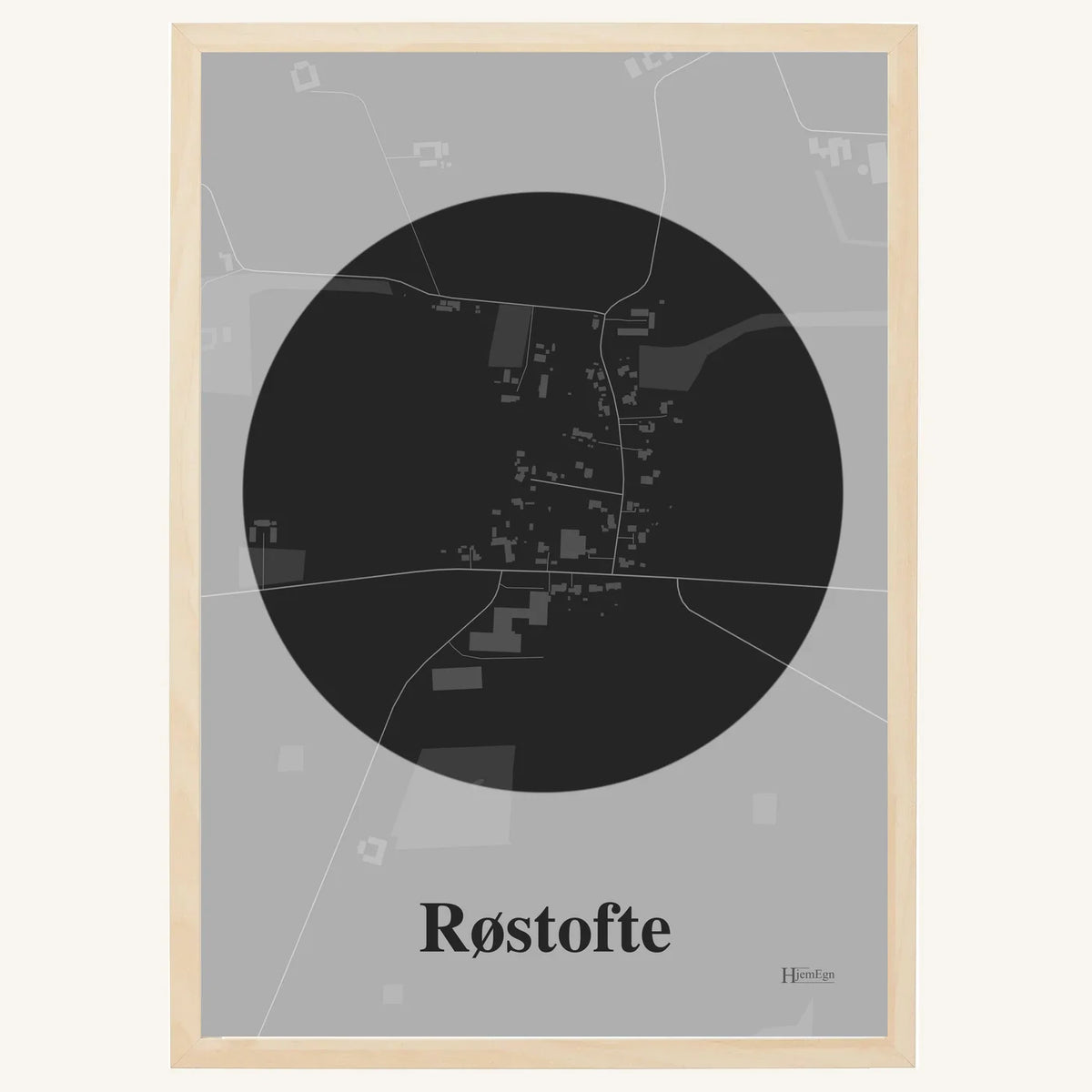 Røstofte plakat – Centrum 2026 – Mørk grå