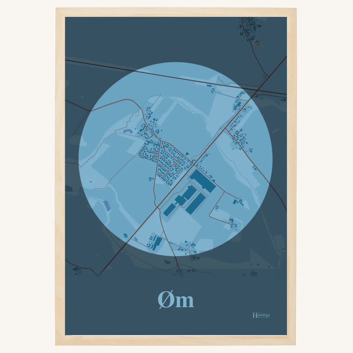 Øm plakat – Centrum 2026 – Lys pastel blå