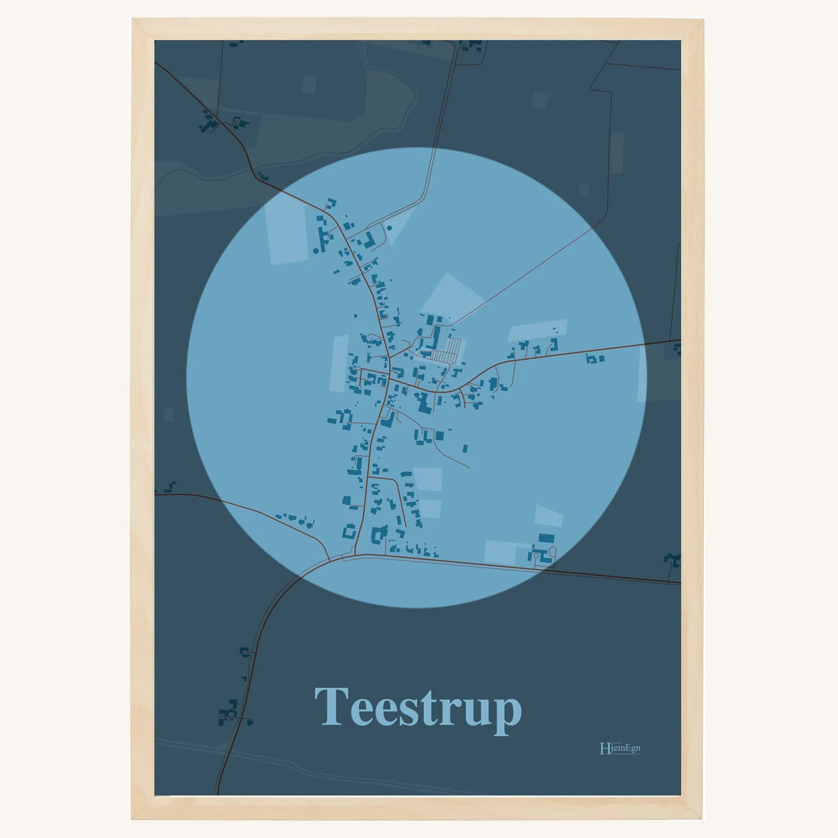 Teestrup plakat – Centrum 2026 – Lys pastel blå