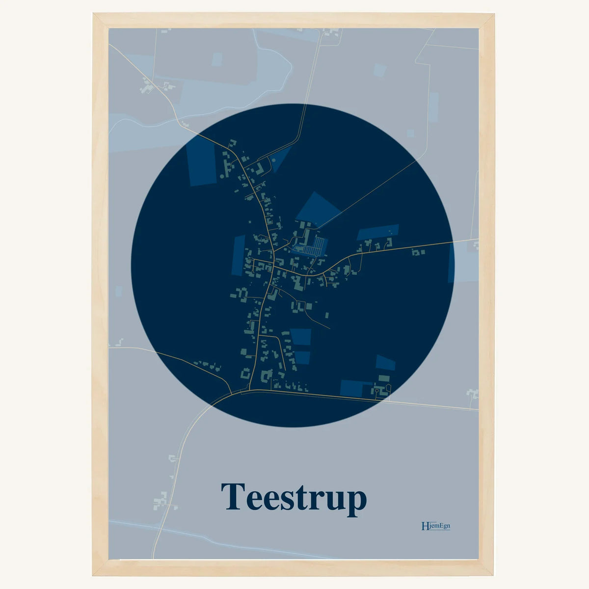 Teestrup plakat – Centrum 2026 – Mørk blå